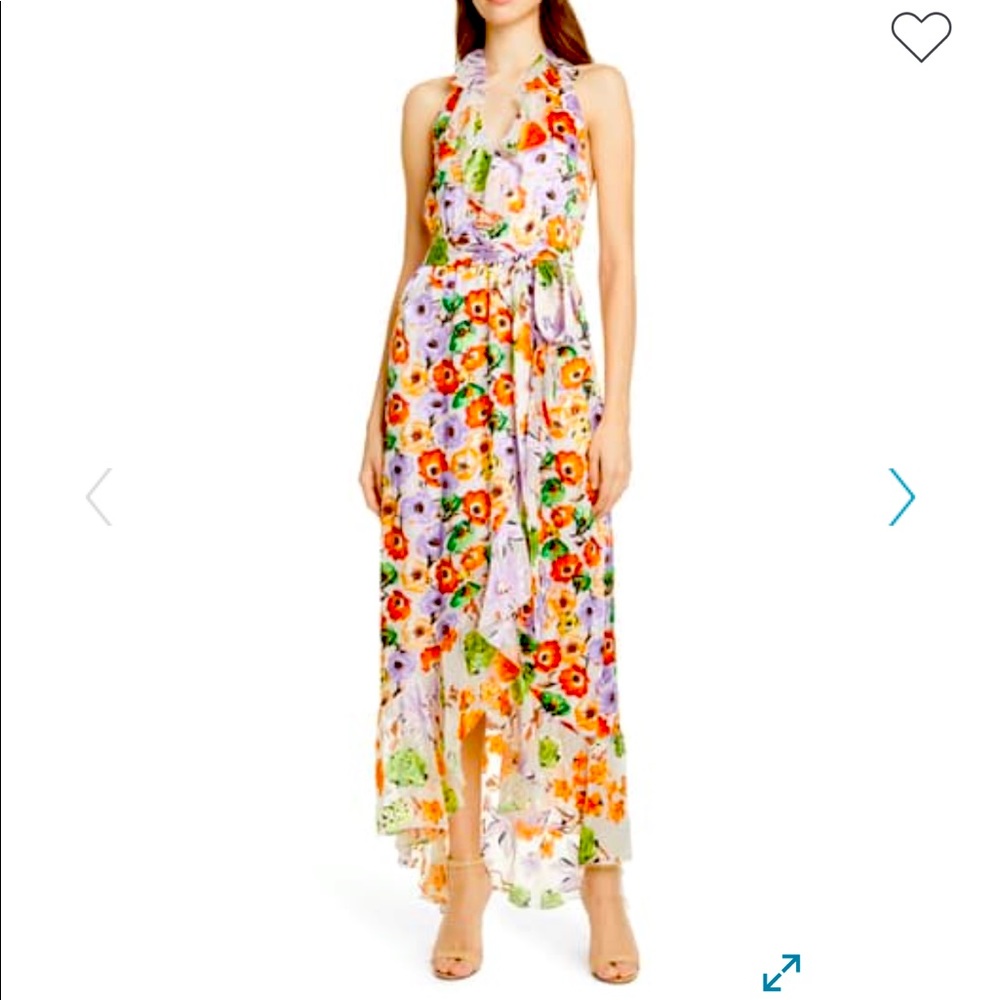 NWT Alice + Olivia Evelia White Floral Dress 10